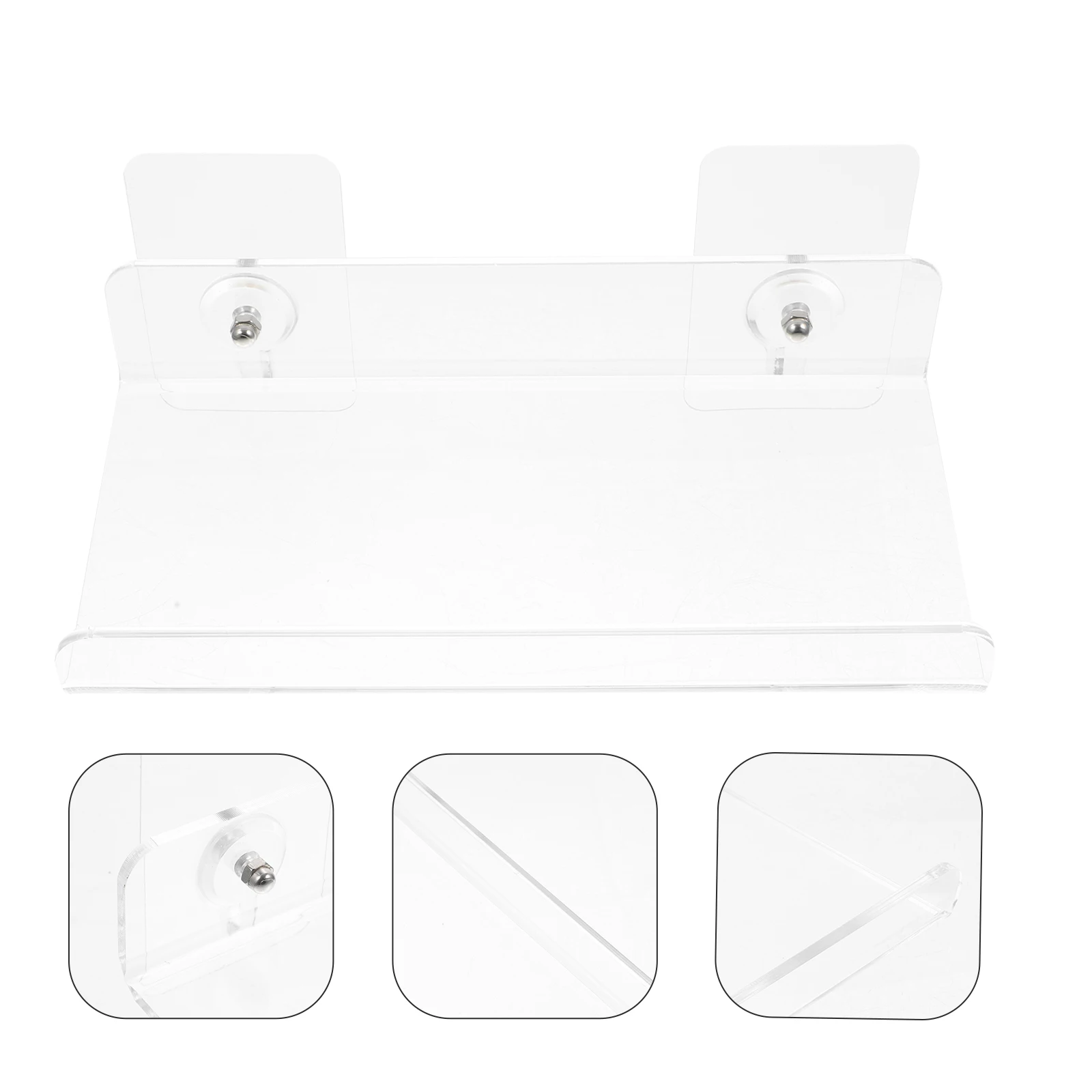 

Wall Shelf Transparent Display Stand Vinyl Frame Wall-mounted Book for Clear Shelves Bookshelf