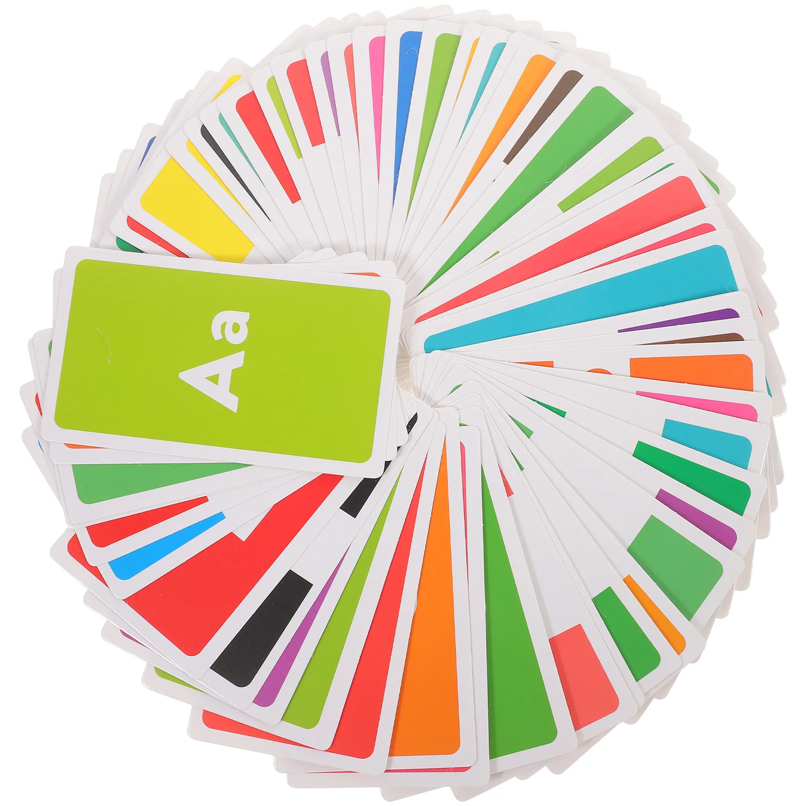 58 Stück pädagogische Flash-Karten für Kinder, frühes Lernen, Erkennungskarten, Zahlen, Buchstabenform, Farbe, kognitive Fähigkeiten, Spiele