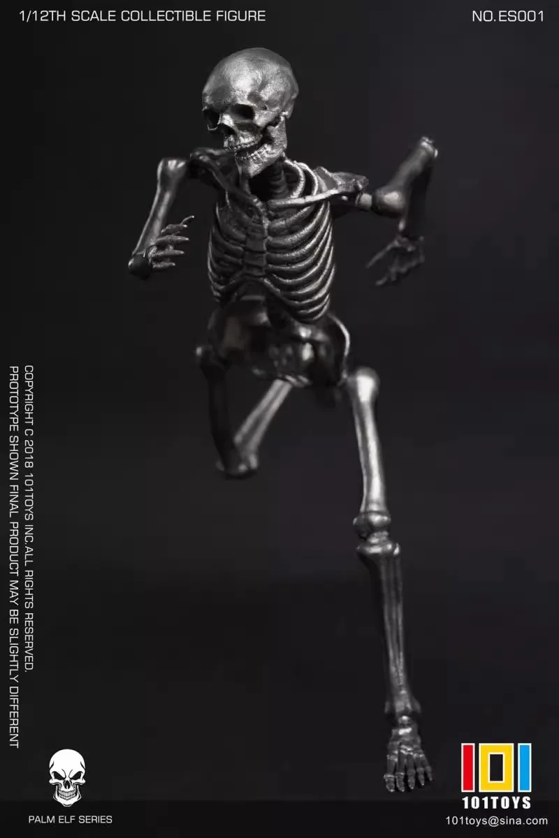 101TOYS ES001 1/12 Soldier Skull Body Silver Edition 6'' Action Figure Model Toy In Stock