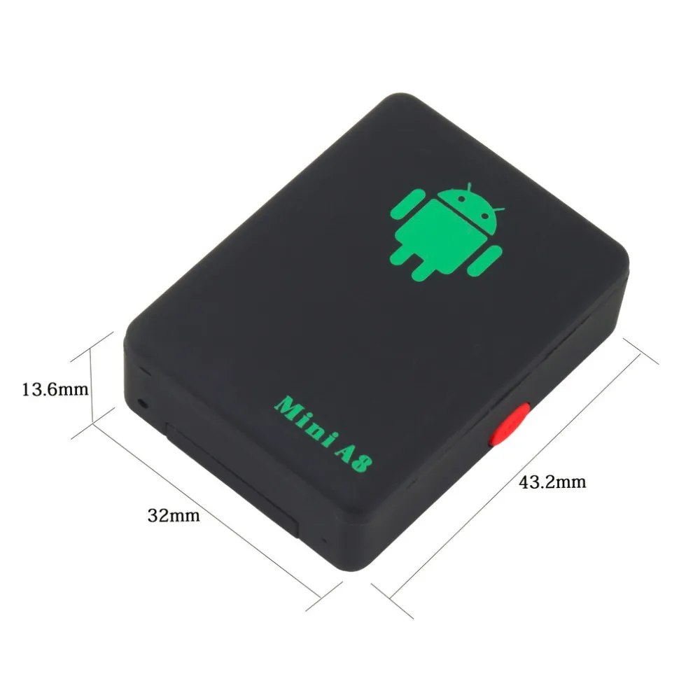Mini Global A8 GPS Tracker Global Locator Tracking Device with Real Time GSM/GPRS/GPS Security Tracker Kids Elder Car Locator