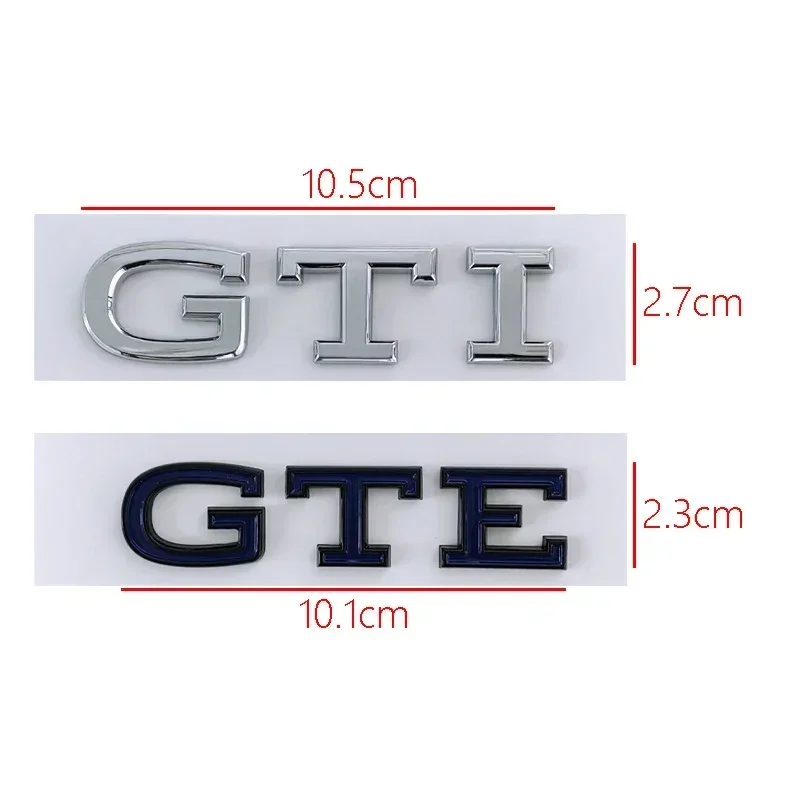 ملصقات شارة جانبية ثلاثية الأبعاد لشاحنة السيارة الخلفية لفولكس فاجن ، شعار جديد GTE ، جولف R ، خنفساء ، باسات ، تيغوان ، جيتا ، شاران ، توران ، لافيدا