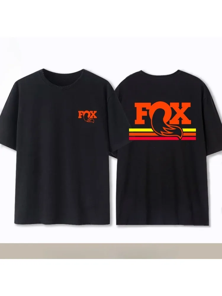 AliExpress Summer Fox Racing Cross-country Mountain Bike Commemorative T-shirt High Quality Fashion Men Women Short Sleeve Round Neck Top