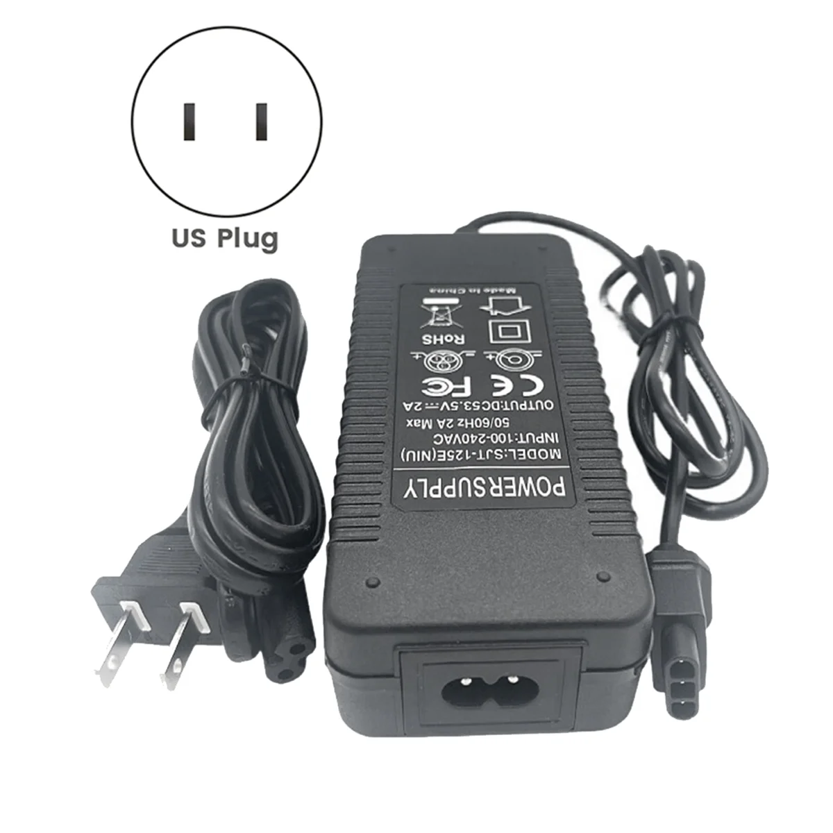 A89E-Electric Scooter Power Adapter for NIU KQi 2/ KQi 3 Scooter Charger 53.5V 2A Lithium Battery Charger US Plug