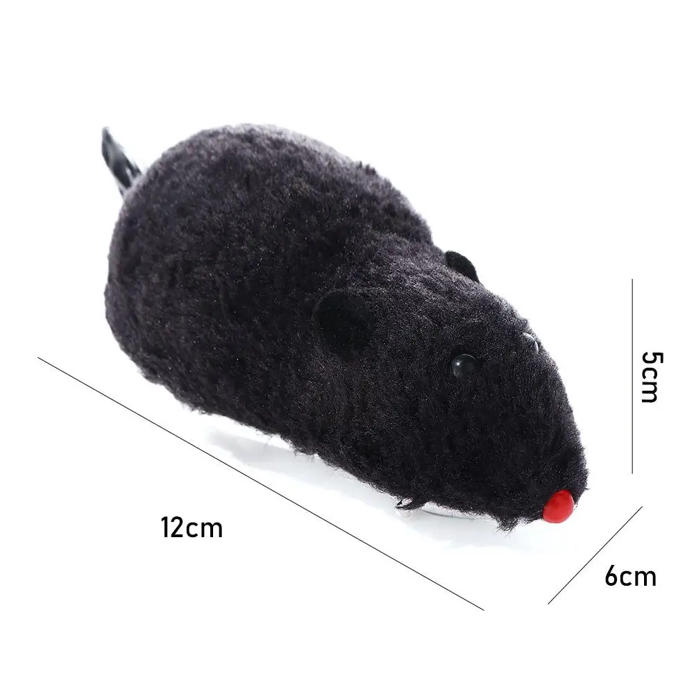 Simpatico ramo di simulazione primaverile Accessori Movimento meccanico Peluche Mouse Giocattolo Orologio Giocattolo Carica Giocattoli Gatto Cane che gioca Giocattolo