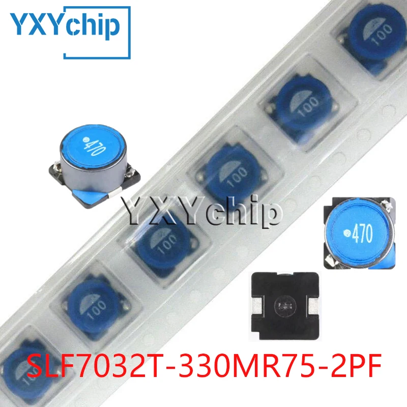 10PCS/LOT 33UH 0.75A 7X7X3.2MM CHIP MAGNETIC SHIELD TYPE POWER WOUND INDUCTOR SLF7032T-330MR75-2PF NEW ORIGINAL