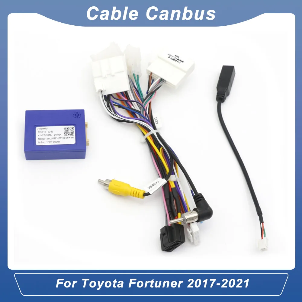 16 Pin CANBUS Harness Adapter For Toyota Fortuner 2017-2021 TY39.10 Radio Power Cable