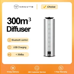 NAMSTE 300m³ Battery Room Aroma Diffuser Electric Perfume Oil Diffusers USB Charging Air Freshener Mbient Light Design 30dba