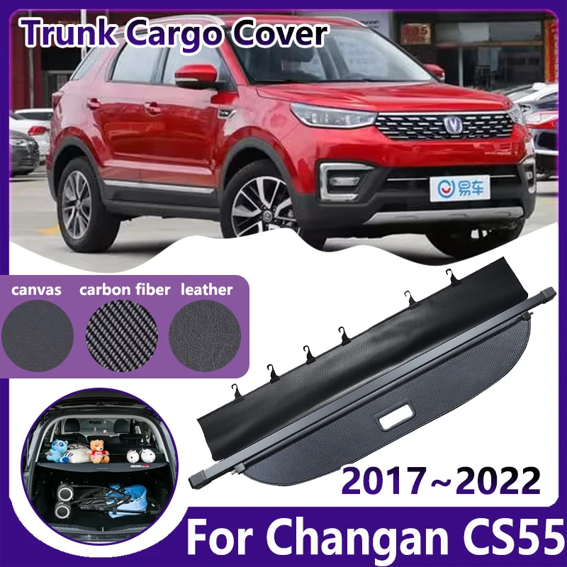 

For Changan CS55 2017~2022 2021 2020 PLUS Car Trunk Curtain Cargo Cover Luggage Rear Boot Tray Mat Shielding Shades Accessories