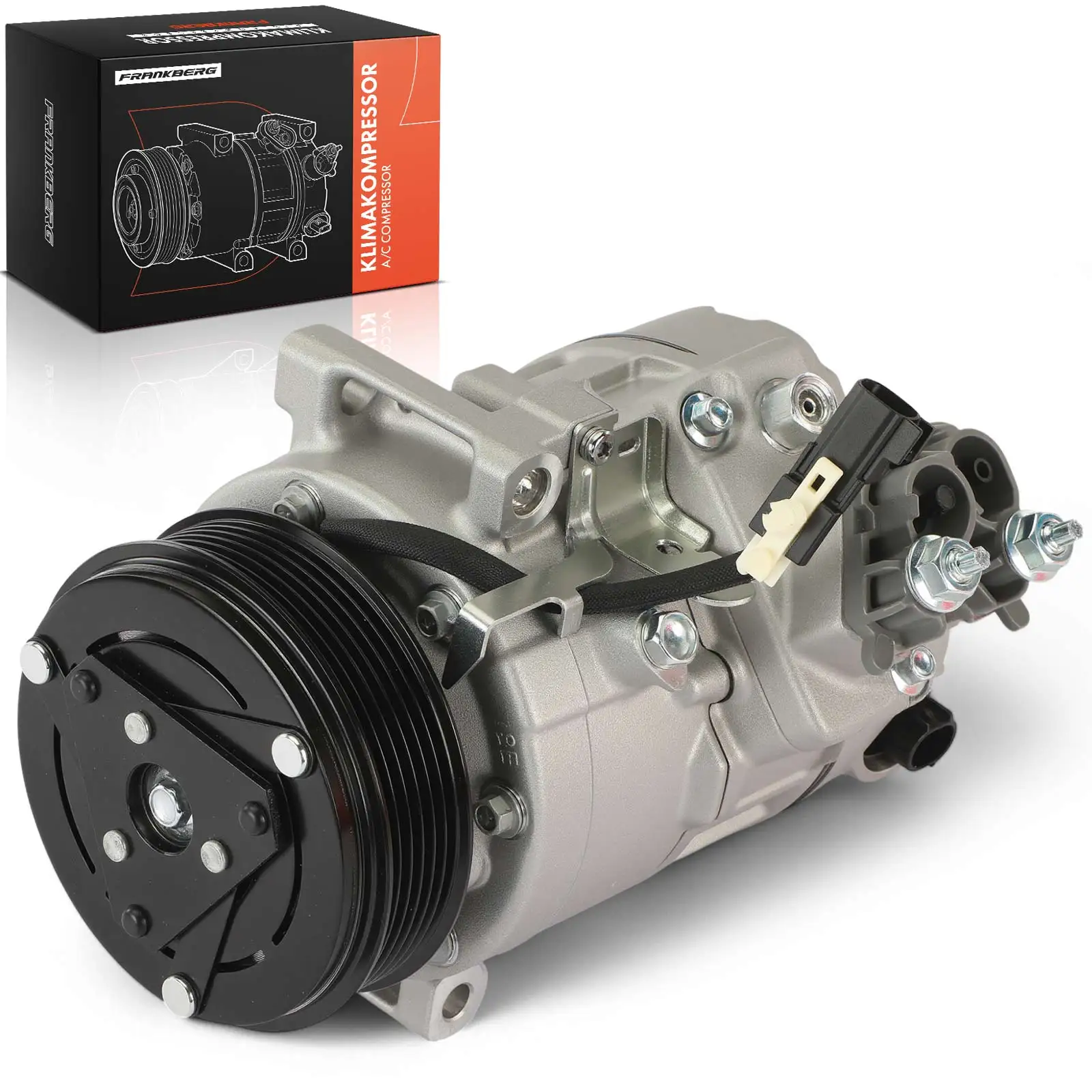 Compresseur climatique Frankberg 1x pour Ford Mondeo V CE CD CF 1.0L Bj à partir de 2015 DG9H19D629JC 1817849 2200056 1803119 FG9H19D629JB