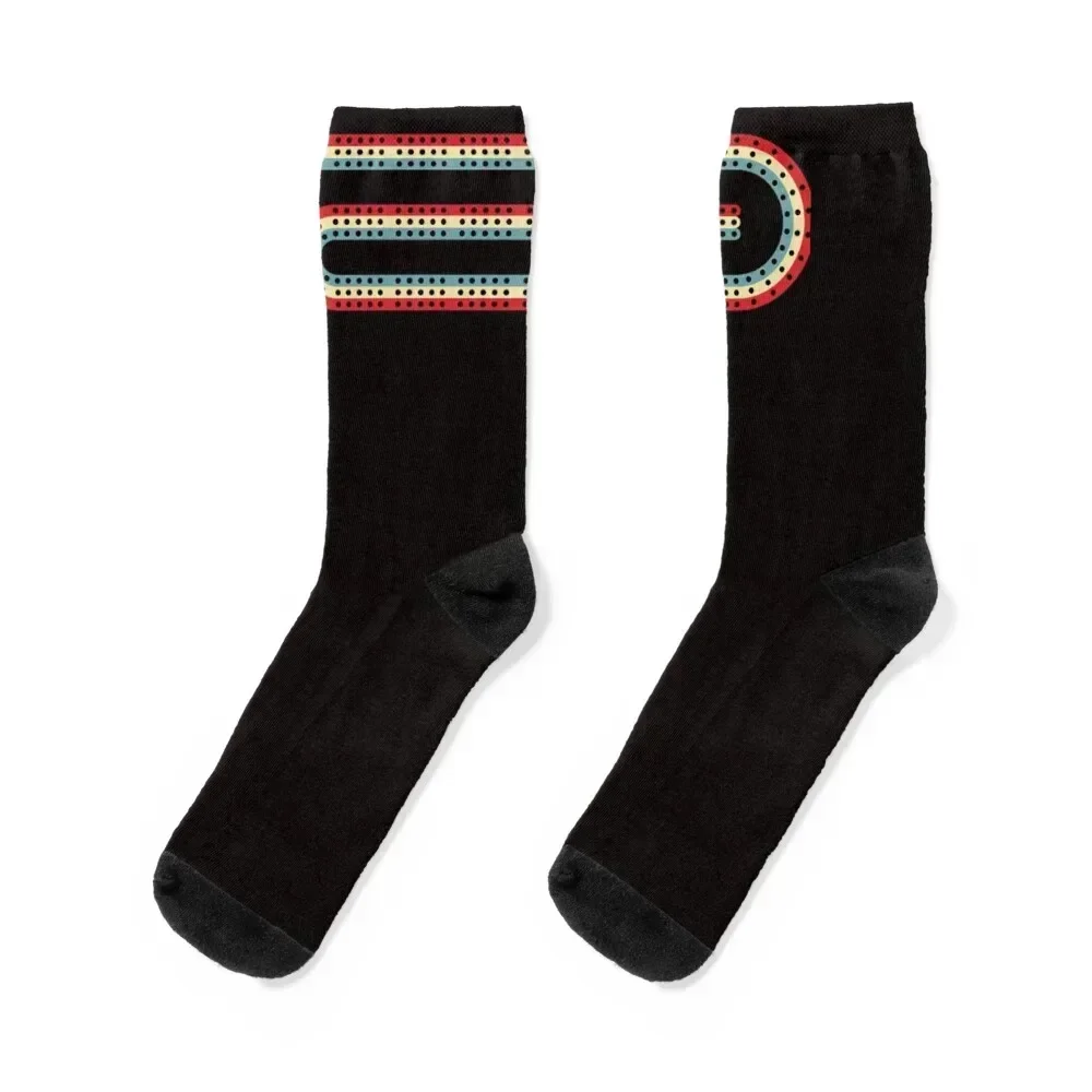 Cribbage Board 3 Track Socks christmas gift christmas gifts luxe Socks Women's Men's