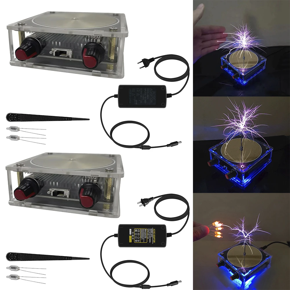 테슬라 코일 스피커용 음악, 블루투스 호환, 터치 가능한 인공 스파크 아크 플라즈마 확성기, 과학 실험 도구
