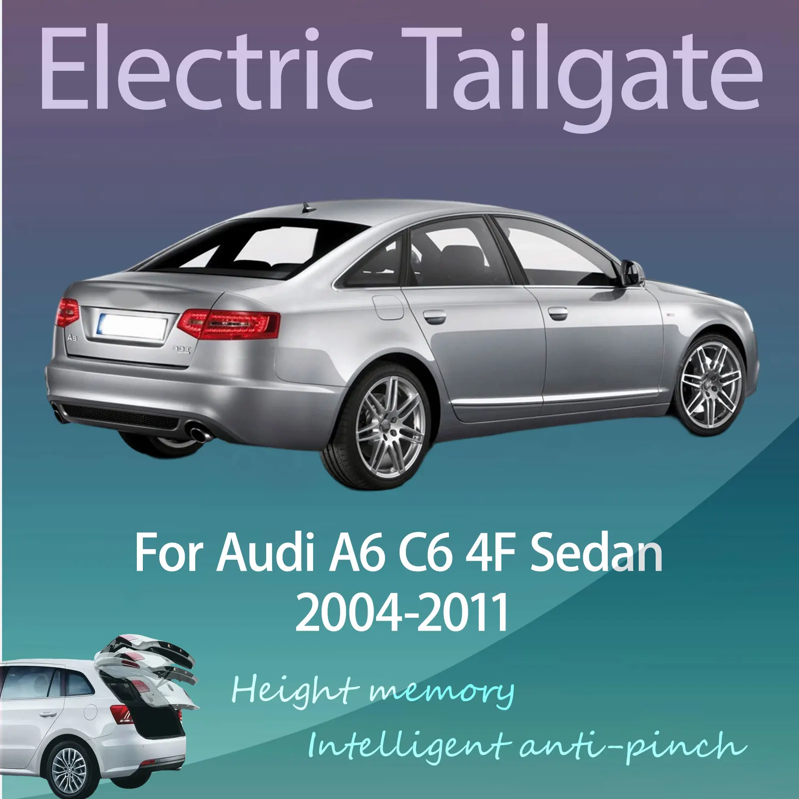 For Audi A6 C6 4F Sedan 2004-2011 Electric Modified Tailgate Intelligent Height Automatic Lifting Key-Controlled Trunk