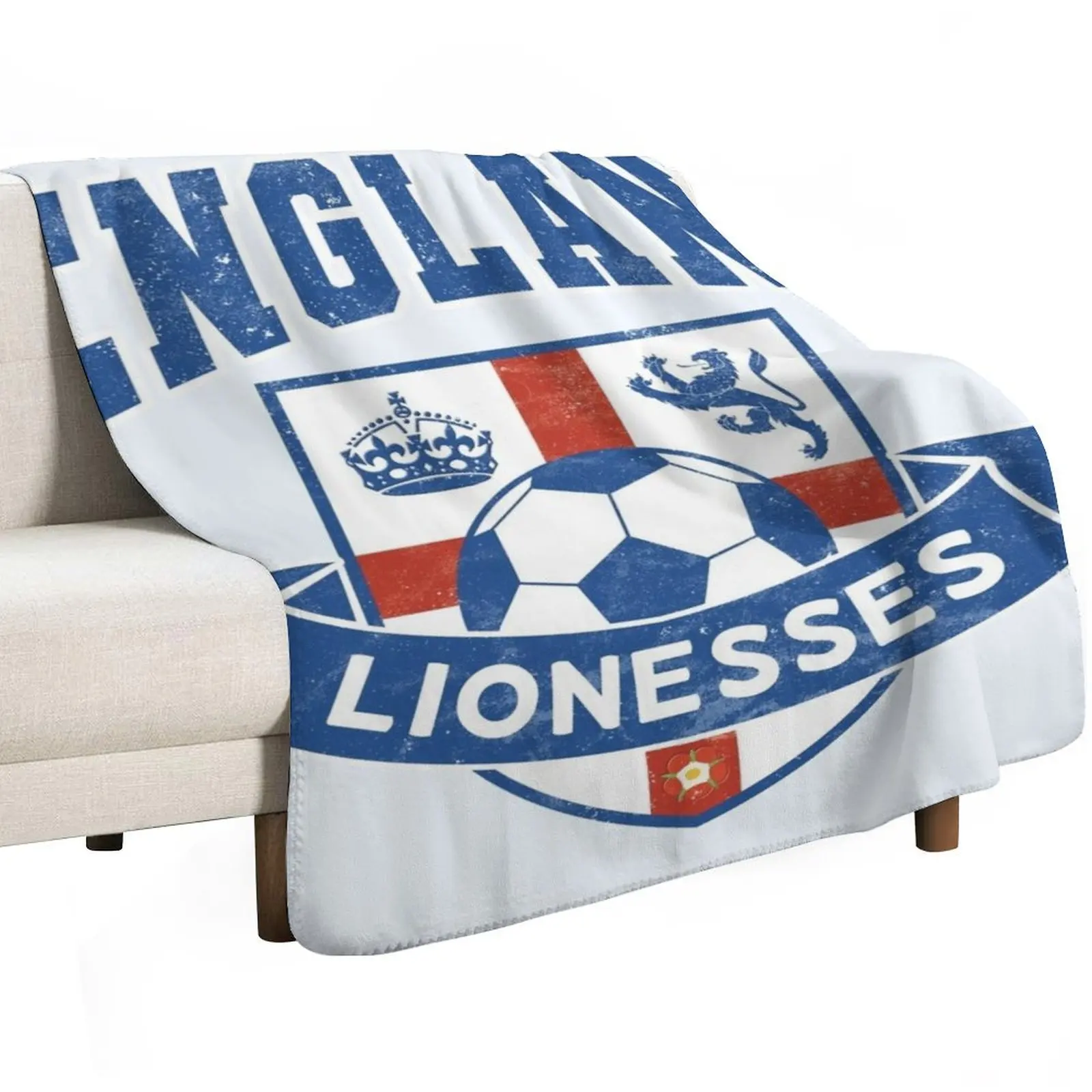 England Lionesses Football Badge (#04) Throw Blanket Picnic Thermals For Travel Summer Beddings Furry Furrys Blankets