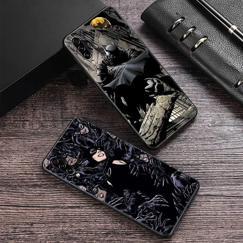 Phone Case For Samsung Galaxy A7 A8 A9 2018 A30 A30S A50 S A20 A70 A10 Note 9 10 20 Ultra Back Cover Marvel Batmans Catwomans