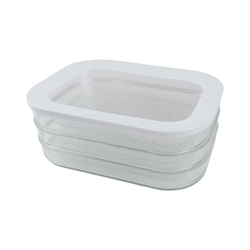 

Space Saving Preservation Boxes with Sealed Lid Stackable Storage Case 203C