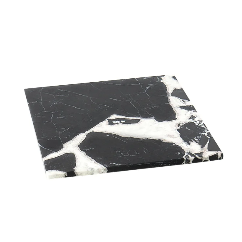 

Modern Home Furnishing Minimalist Company meeting room coffee table, natural marble tray, water set ornament