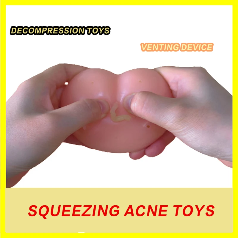 Core Toy Set Pressure Reducing and Squeezing Acne Squeezing Acne Toys Decompression Relief Stress Nose Toy