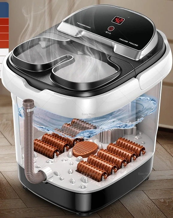 High-depth Foot Soaking Bucket Over Calf Foot Bath Foot Wash Basin Automatic Heating Multi-functional Electric Massage Household