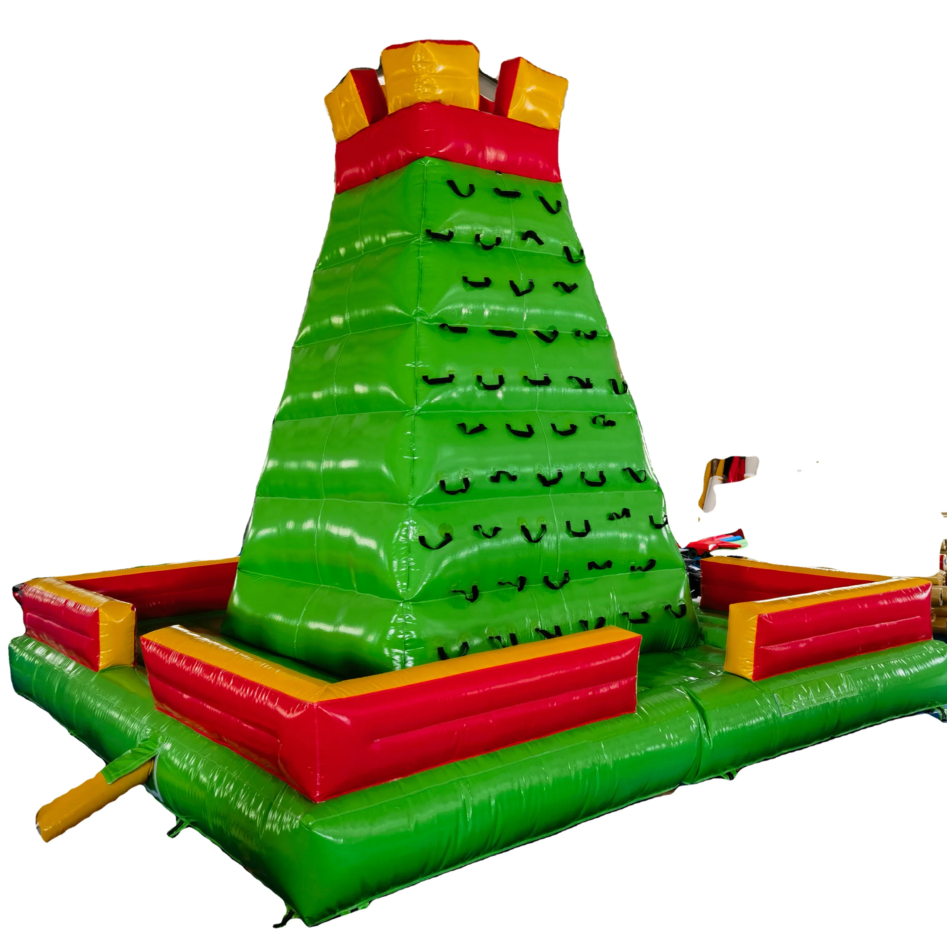 High Quality Inflatable Rock Climbing Wall  Inflatable Castle With Rope Outdoor Funny Game for Kidspromote sales