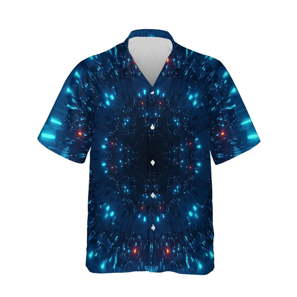 

Jumeast 3D Futuristic Mens Shirt Cyberpunk Flipper Zero Hacker Clothes Hawaiian Single Breasted Shirts For Men Techwear Blouses