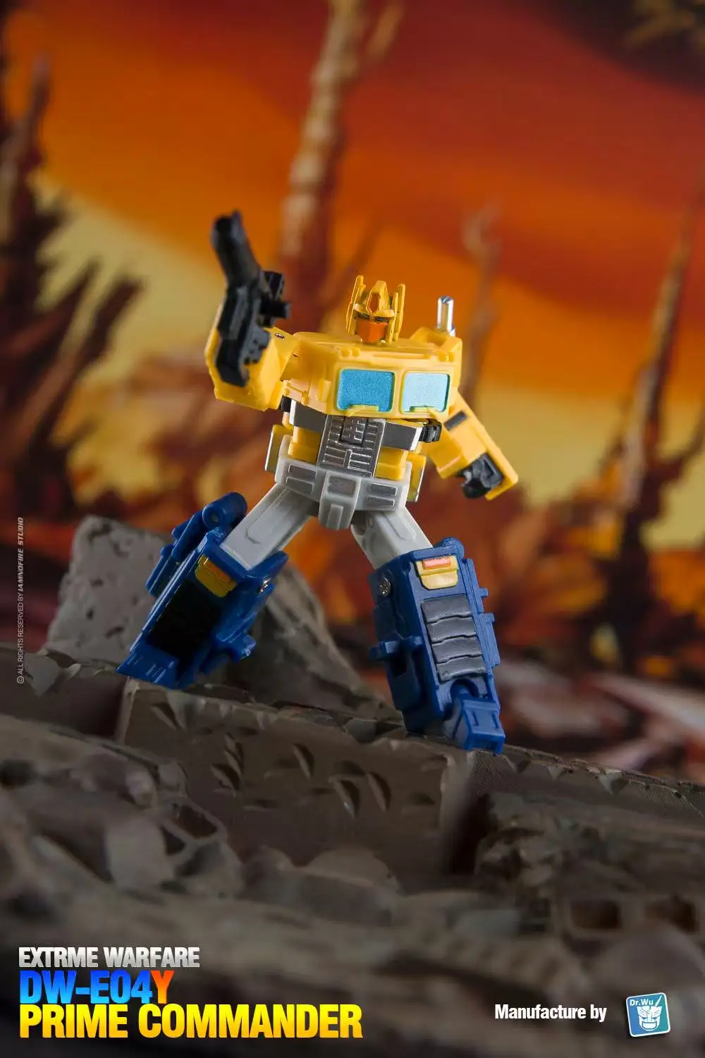 جديد DR.WU DW-E04Y الأصفر OP قائد التحول صغير الحجم عمل نموذج لجسم جمع حلية ألعاب أطفال