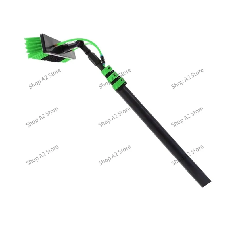 Carbon Fiber Telescopic Rod Photovoltaic Panel Cleaning Brush Solar Panel Cleaning Brush Water Spray Multifunctional Brush
