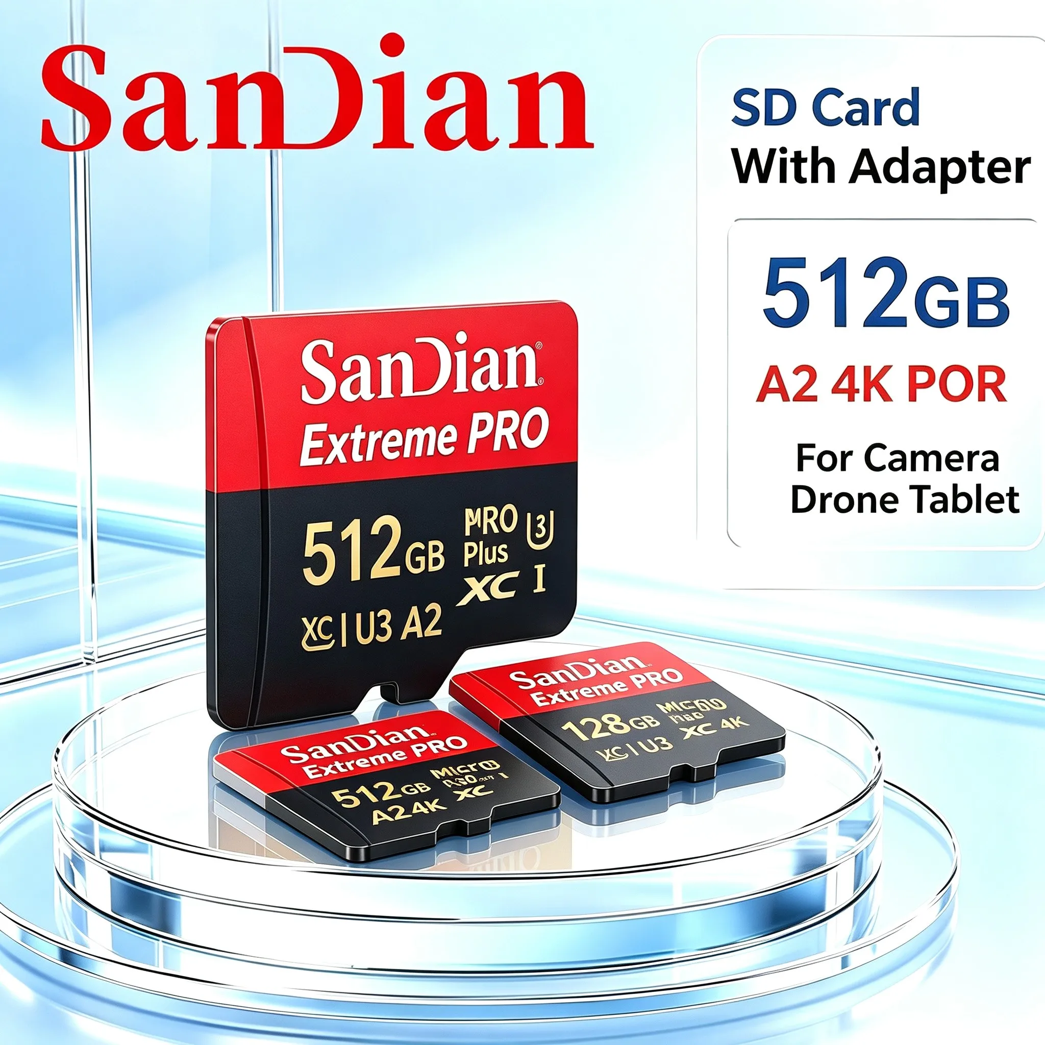 Advanced TF Cards Micro TF SD Card SD Cards Memory Card 256GB 512GB 128GB 32GB Full HD X-Ray Proof Ultra HD for Gaming Drone