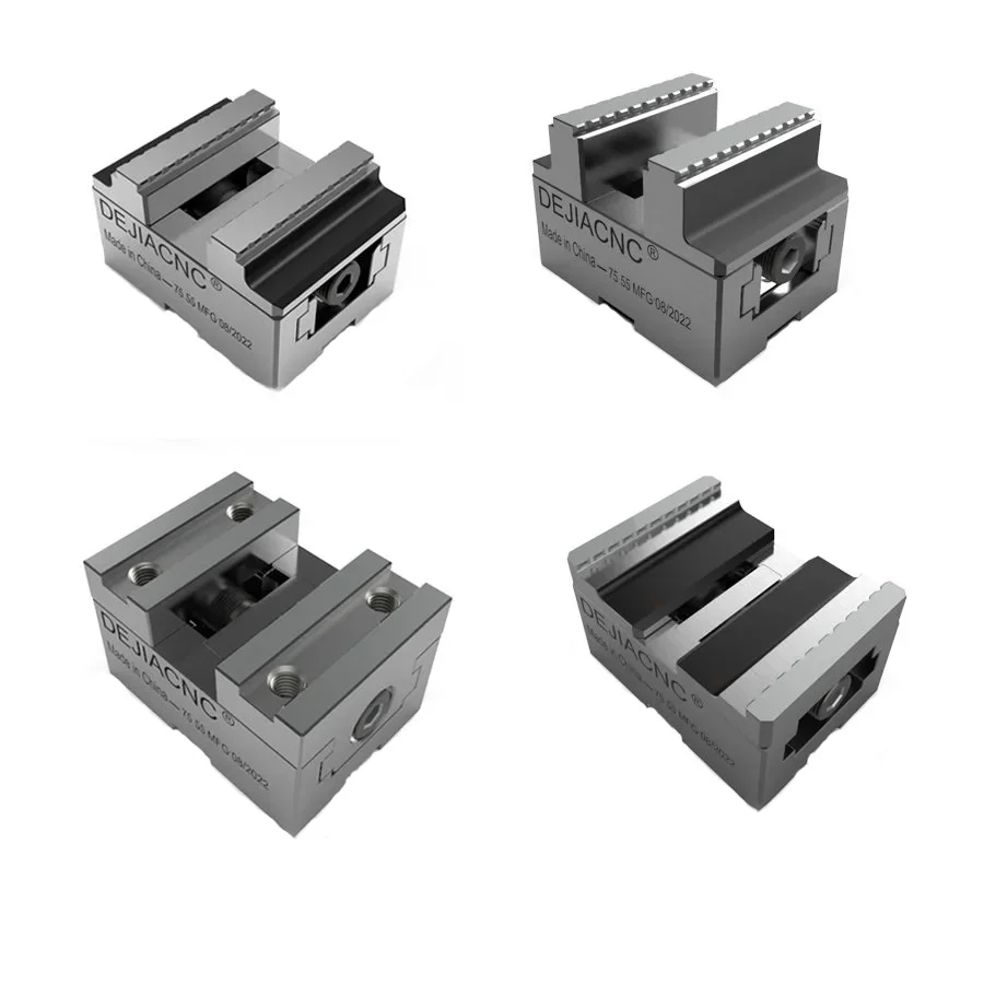 For GDS75-55 Self-centering CNC carbon steel vise, EROWA3R multi-station clamp,45 degree dovetail,multi-style/clamping size