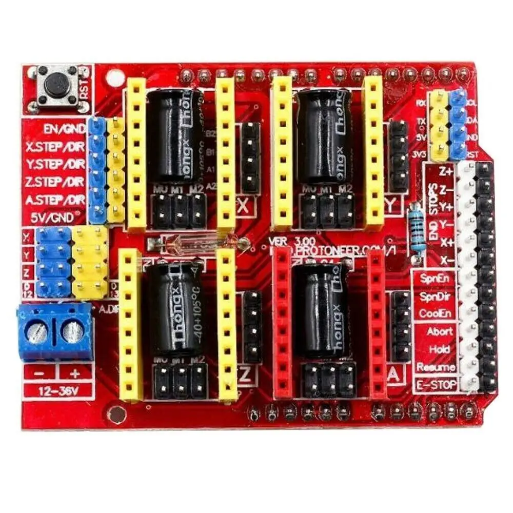 

Engraving 3D Printer CNC V3 Shield Expansion Board A4988 Driver for Arduino