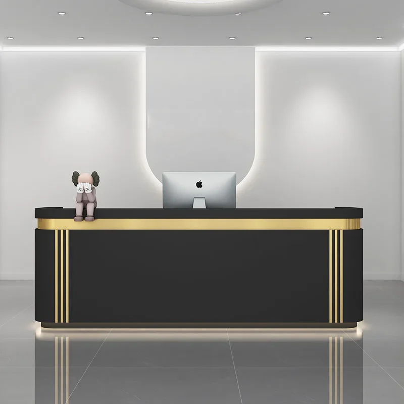 

White Church Pulpit Front Desk Lectern Modern Office Wooden Podium Register Shop Counter Bar Pulpitos Bureau Shop Furniture