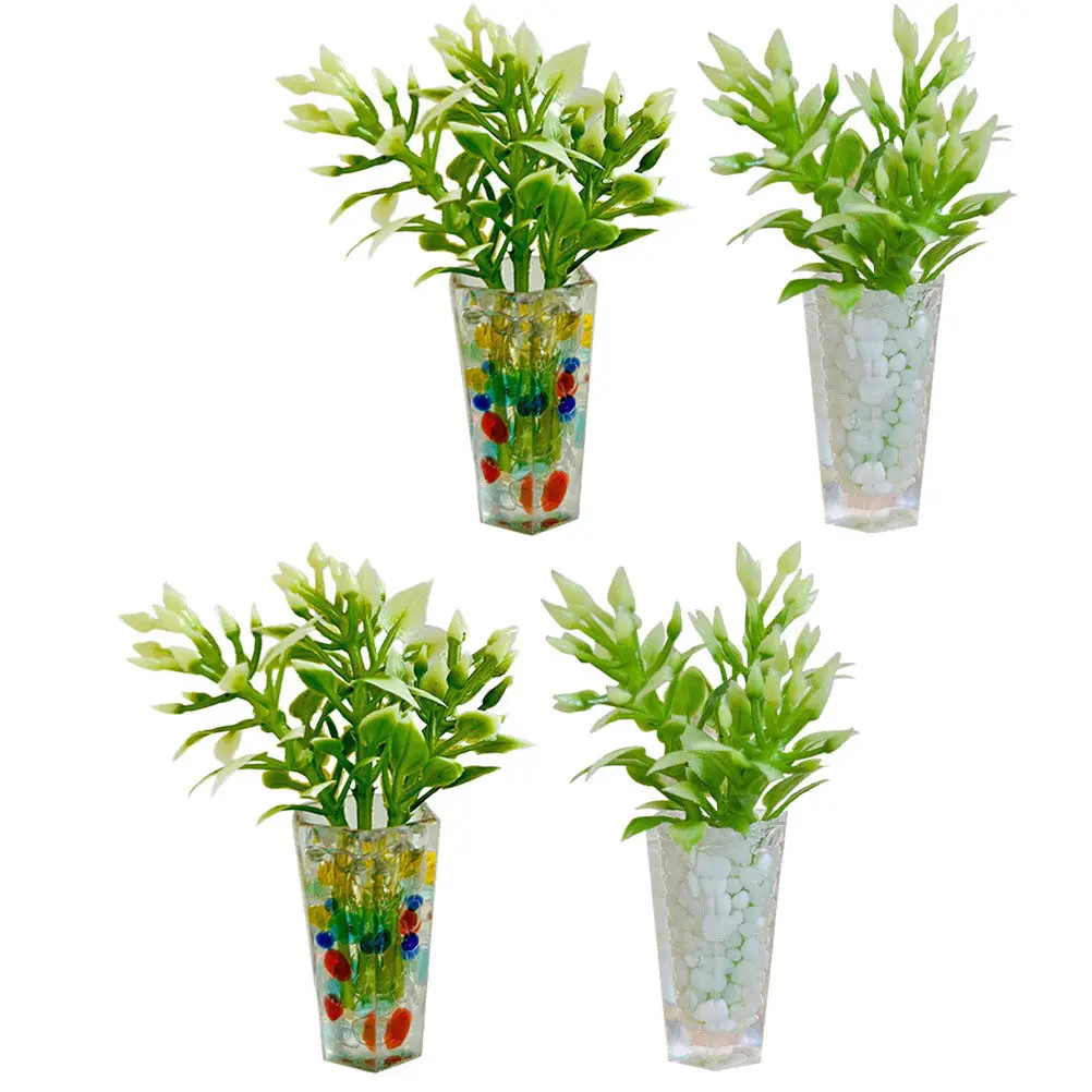 4Pcs Miniature Pott…