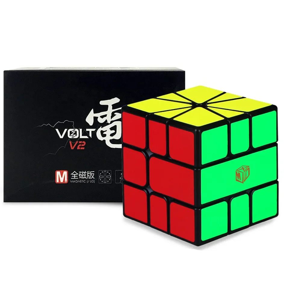 Cubos magnéticos para competição, QiYi XMD Volt Square 1 One, Magic Puzzle, Cubo in Package, V2 M SQ-1, X-Man