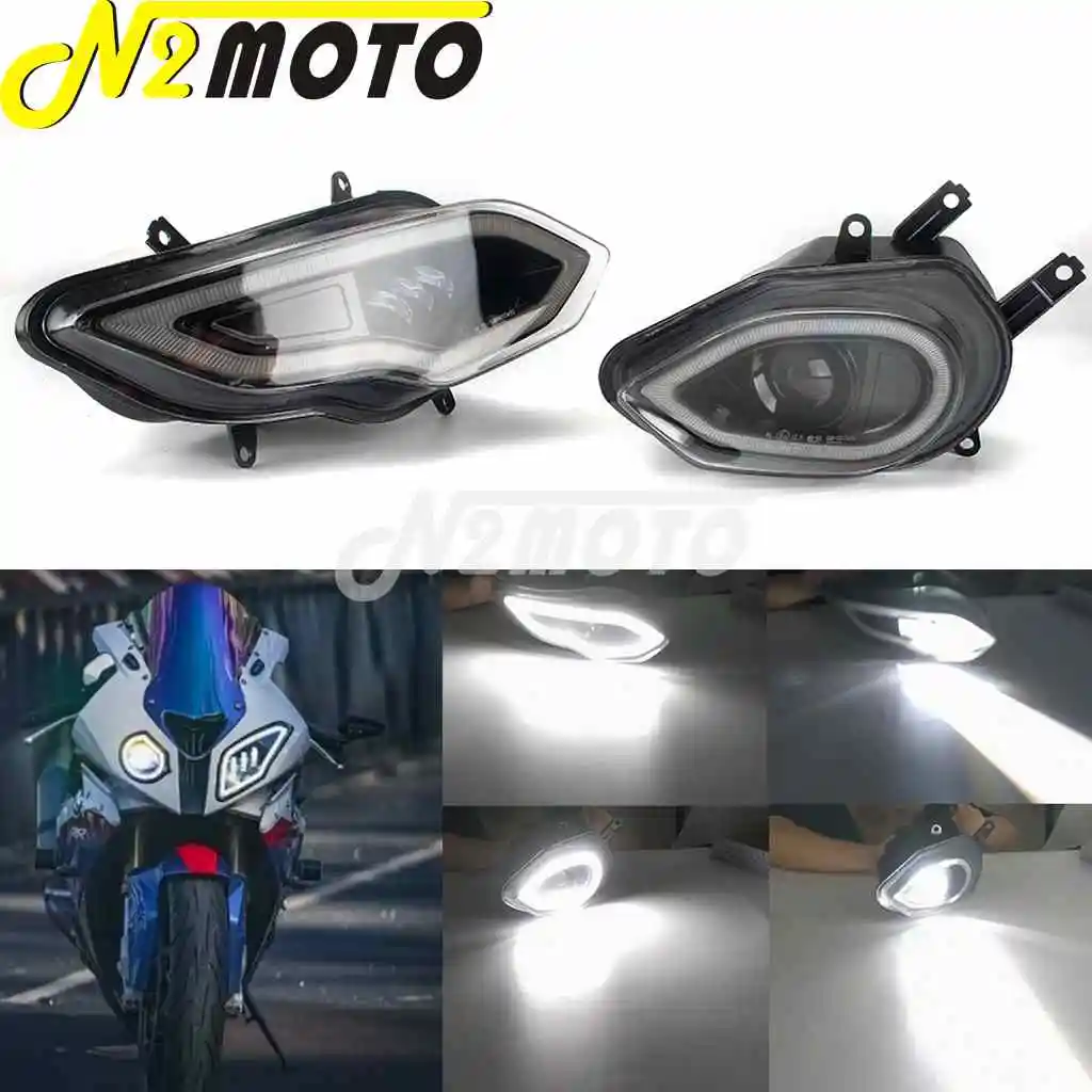 For BMW S1000RR LED Headligt DRL Front Running Headlamp Assembly 10-14V High Low Beam Waterproof Head Lights Lamp 2015-2018 2017