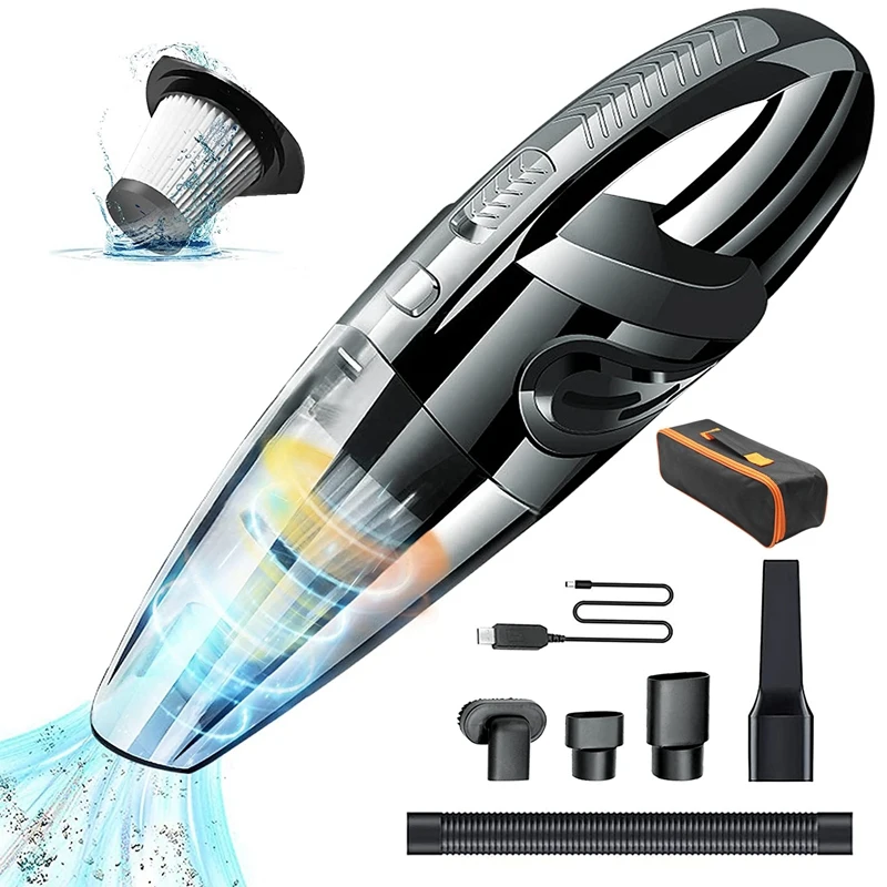 

Cordless Vacuum Handheld, Car Vacuum Cleaner, Powered By Strong Motor, Quick Charging Tech, For Home And Car Cleaning