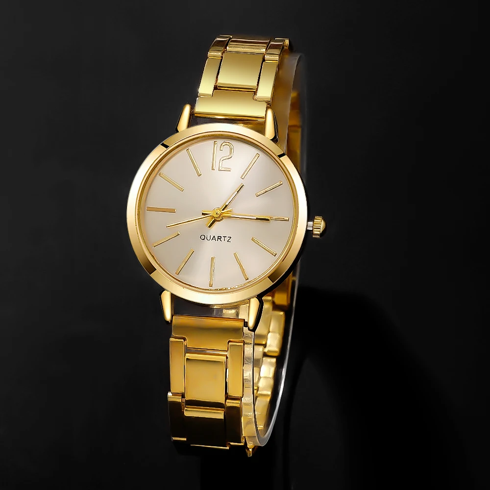 3-piece ladies' elegant and minimalist quartz watch for daily wear as gifts for friends and family