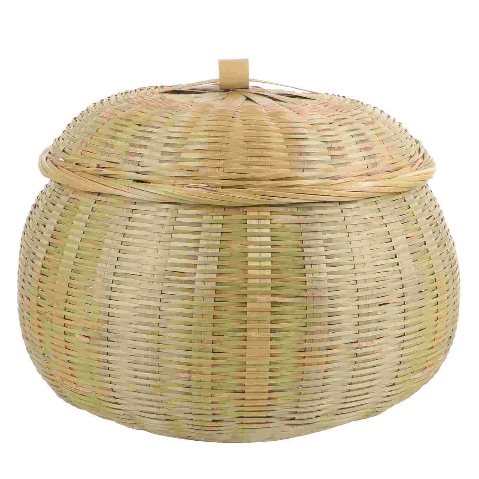 Bamboo Pumpkin Basket Veggie Tray Baskets for Storage Decorate Woven Sundries Weaving Container Table