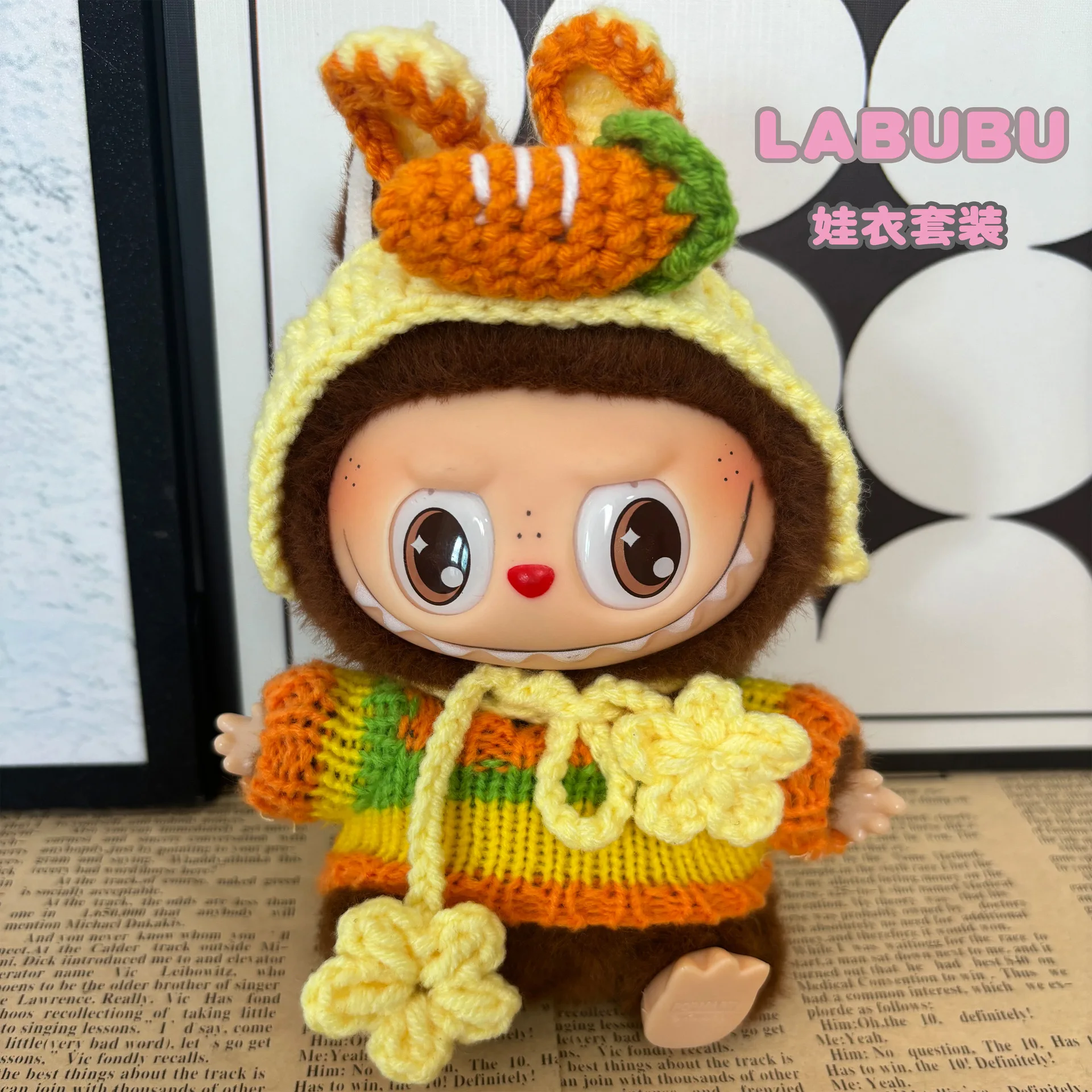 

1st-3rd Gen Labubu Clothes 13cm Labubu Doll Clothes Apparel Cotton Doll Accessories Hanging Ornaments Plush Dolls 17cm