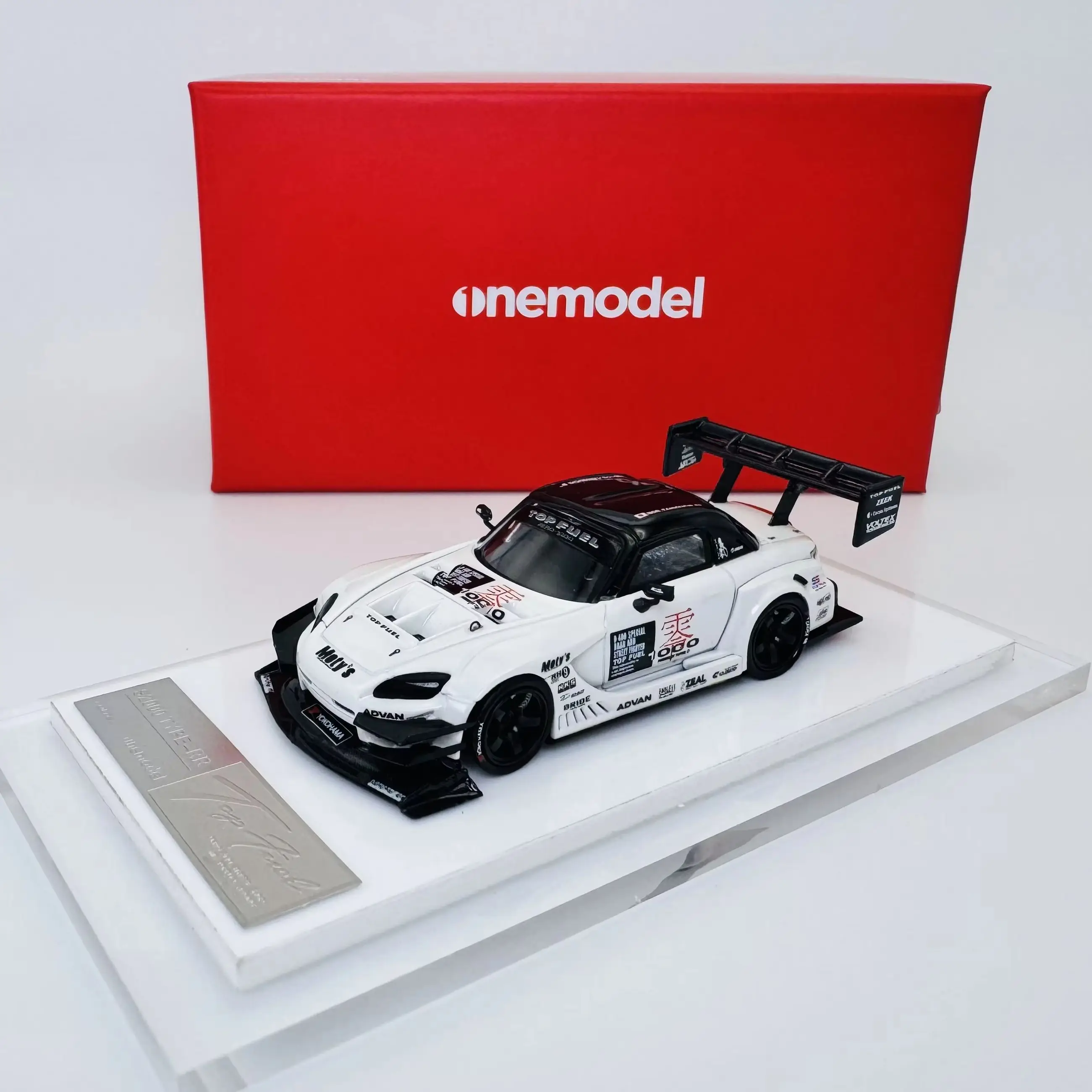 

Onemodel 1:64 Honda S2000 Ra hadiah Type RR Zero Edition модель автомобиля из смолы