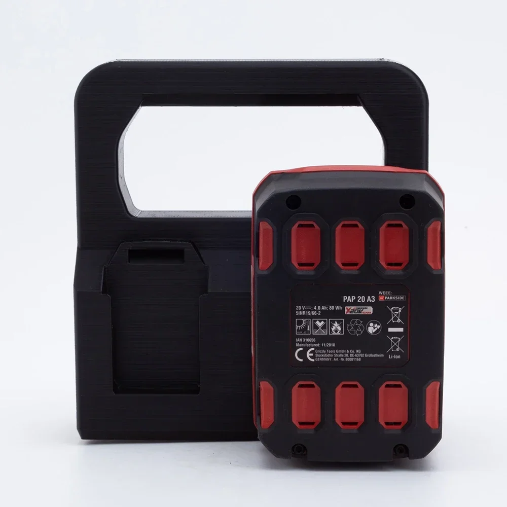 Imagem -05 - Suporte da Bateria para Lidl Parkside X20v Equipe Bateria Rack de Armazenamento Portátil Suporte de Cesta sem Baterias 4x