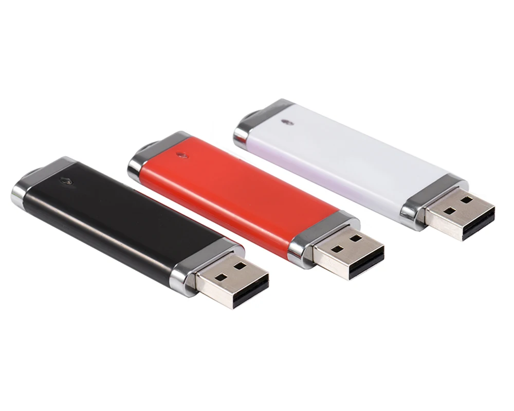 JASTER USB Flash Drive 64GB Plastic Box Memory Stick Creative Business Gifts Pen Drive 32GB Red Blue Black Green Pendrive 16GB
