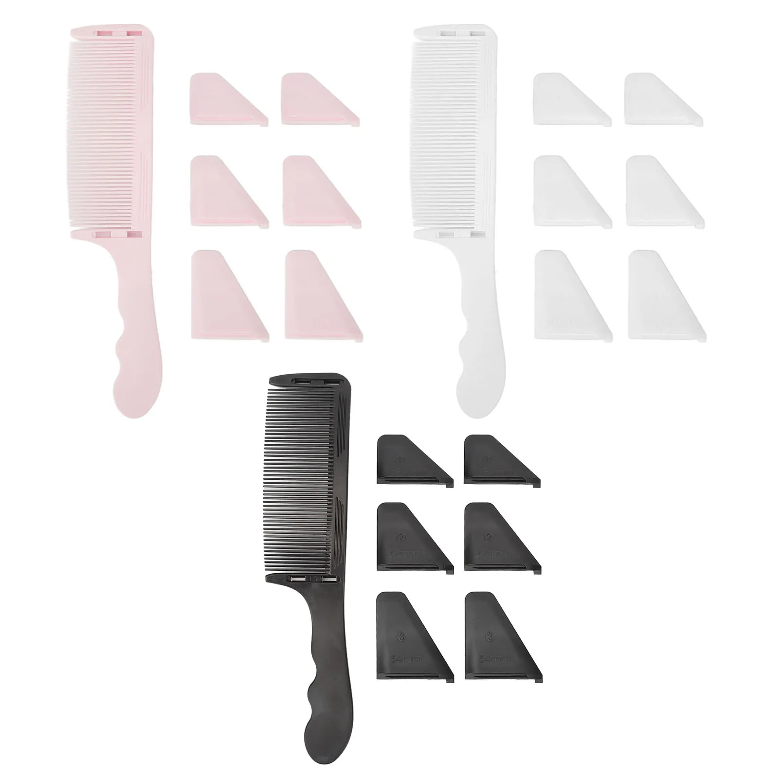 Curved Barber Comb S Shaped Arc Professional Positioning Hair Cutting Curved Comb for Flat Top Curved Barber Cutting Comb