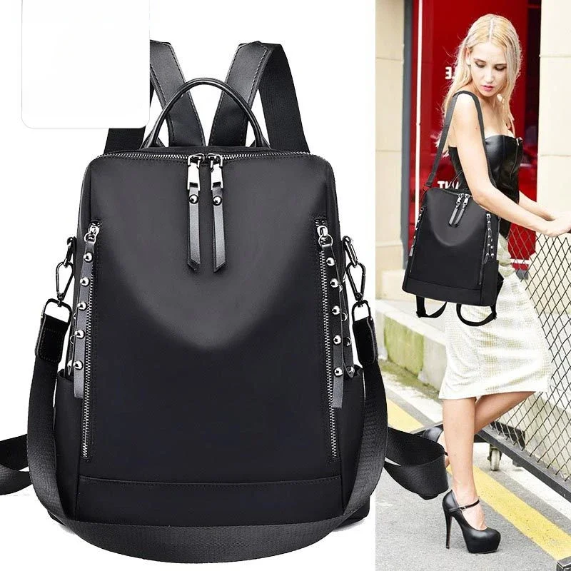 French Counter 2025 New Backpack School Bag  Simple and Graceful Women Simple Fashion  Backpack High-capacity Travel  Backpacks
