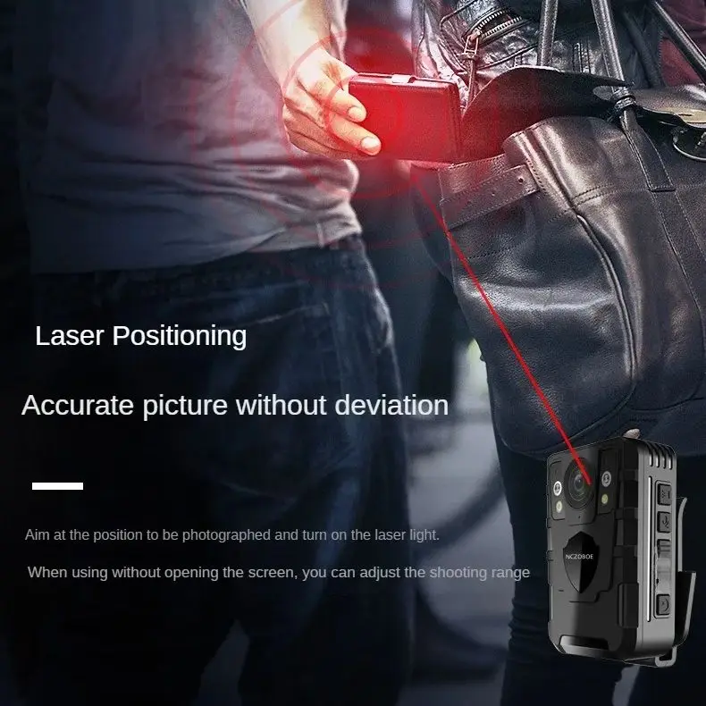 

NCZOBOE Body Camera Full HD 1600P Night Vision Video Recorder Sports DV Security Guard Police Cam Site Enforcement Camcorders