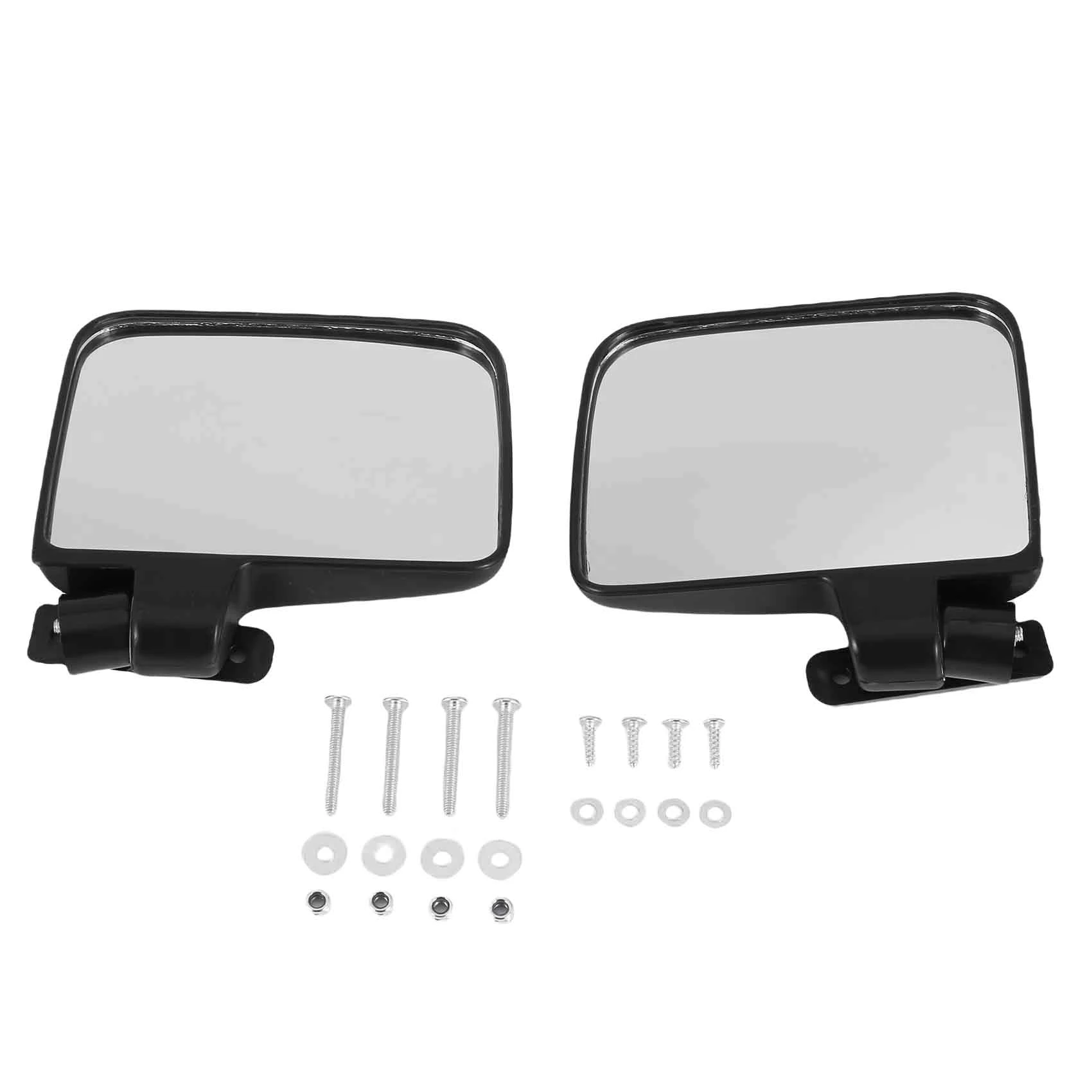 Golf Cart Mirrors - Universal Folding Side View Mirror For Golf Carts Club Car, Ezgo, Yamaha, Star, Zone Carts