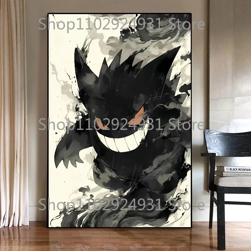 Anime Pokemon Poster Character Pikachu Charizard Eevee HD Printed Canvas Painting Suitable for Home Wall Decoration Art Painting