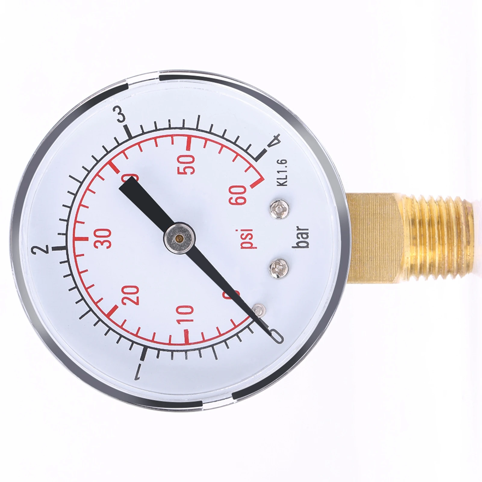 Oil Pressure Gauge Mini Pressure Gauge For Fuel  Oil Or Water 0-4bar / 0-60psi NPT Water Pressure Meter Pressure Gauge