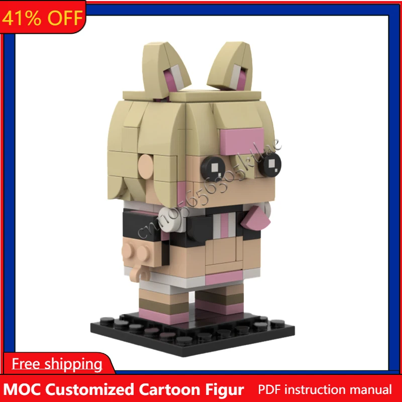 

Набор из 155 деталей: Серия знаменитых фигурок Mococo, модели Brickheaded, конструктор DIY, креативные кирпичики для сборки, игрушка для детей, подарок, коллекция, для демонстрации