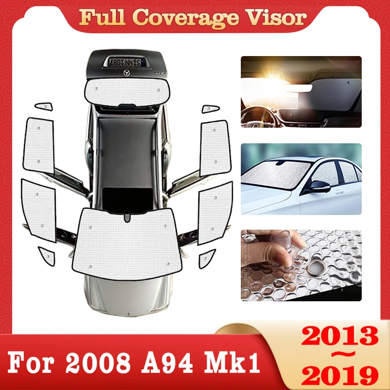 

Car Full Coverage Sunshade For Peugeot 2008 A94 Mk1 2013~2019 2018 Car Accessories Sun Protection Windshields Side Window Visors