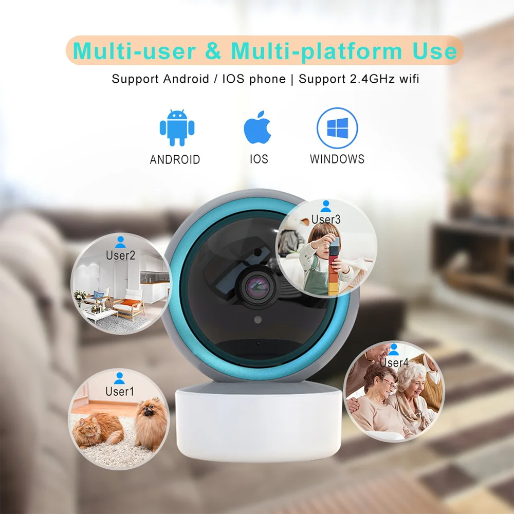 2mp 3mp wifi ip camera tuya smart surveillance camera automatische tracking smart home security indoor wifi draadloze babyfoon