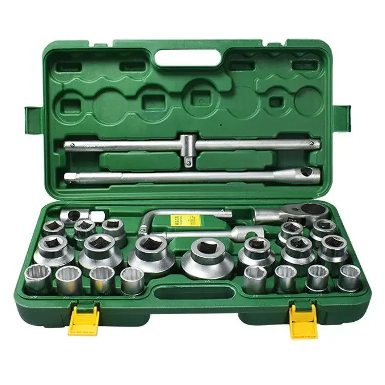 26-Piece heavy-duty sleeve set set, machine repair, auto repair sleeve wrench combination